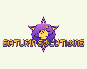 Saturn - Saturn Planet Astrology logo design