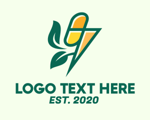 Pharmacist - Herbal Medication Thunder logo design