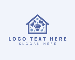 Tub - Cleaning Tool Housekeeping logo design