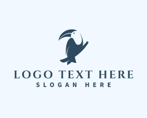 Birdwatcher - Toucan Bird Aviary logo design