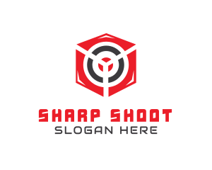 Shoot - Gaming Target Box logo design