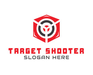 Shooter - Gaming Target Box logo design
