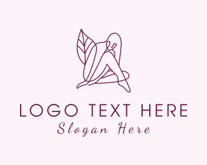 Dating Sites - Purple Sexy Woman logo design