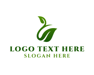 Organic - Environmental Organic Leaf logo design
