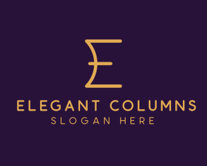 Premium Luxury Letter E Business logo design