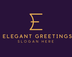 Premium Luxury Letter E Business logo design