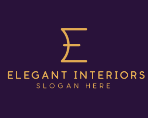 Premium Luxury Letter E Business logo design