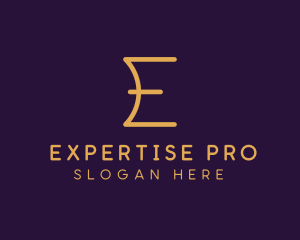 Premium Luxury Letter E Business logo design