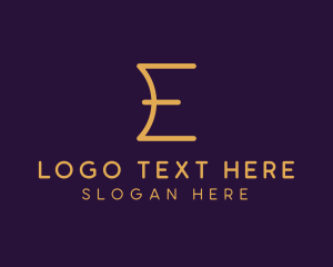 Real Estate - Premium Luxury Letter E Business logo design