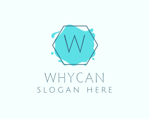 Advisory - Hexagon Watercolor Splash Boutique logo design