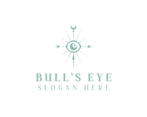 Crescent Eye Boho logo design