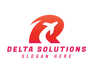 Delta - Travel Airplane Flight logo design