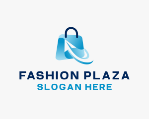 Mall - Online Market Bag logo design