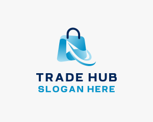 Marketplace - Online Market Bag logo design