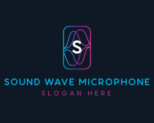 Audio Tech Sound Waves logo design