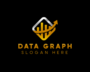 Statistics Finance Graph logo design