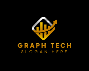 Graph - Statistics Finance Graph logo design