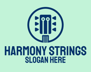 Blue Guitar String logo design