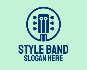 Blue Guitar String logo design