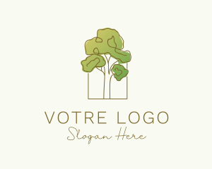 Nature Tree Planting logo design