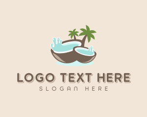 Coco Sugar - Healthy Coconut Water logo design