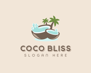 Healthy Coconut Water logo design