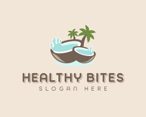 Healthy Coconut Water logo design