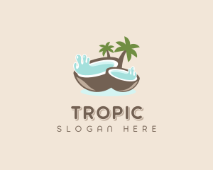 Healthy Coconut Water logo design