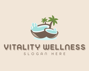 Healthy Coconut Water logo design