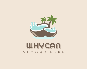 Coconut Water - Healthy Coconut Water logo design