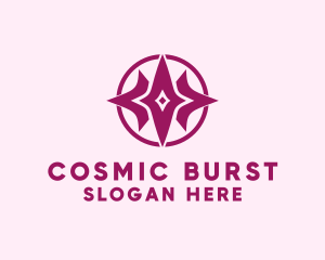 Tri Star Burst logo design