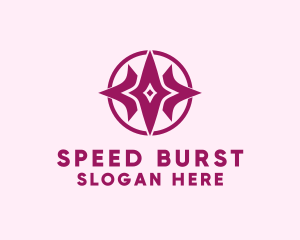 Tri Star Burst logo design