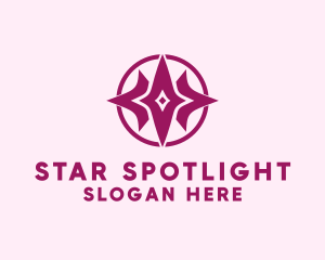 Tri Star Burst logo design