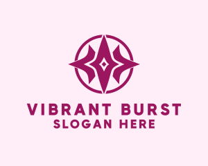 Tri Star Burst logo design