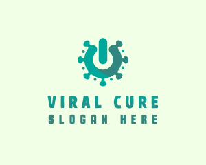 Disease - Virus Microbe Disease logo design