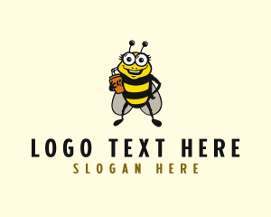 Drink - Bee Juice Drink logo design