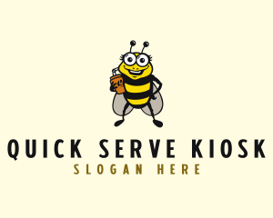 Kiosk - Bee Juice Drink logo design