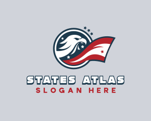 Star Bald Eagle logo design