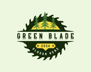 Saw Blade Carpentry logo design