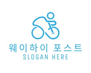 Bicycle Bike Cyclist logo design