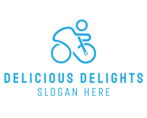 Bicycle Bike Cyclist logo design