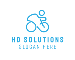 Bicycle Bike Cyclist logo design