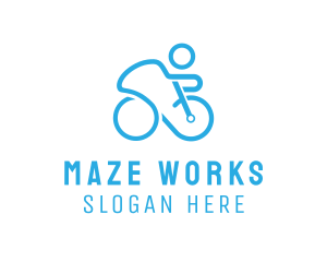 Bicycle Bike Cyclist logo design