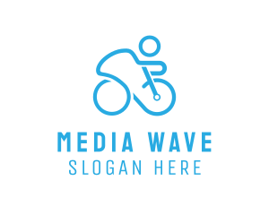 Bicycle Bike Cyclist logo design