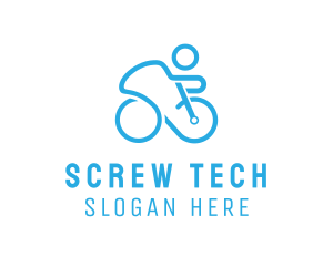 Bicycle Bike Cyclist logo design