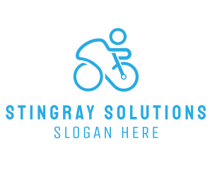 Bicycle Bike Cyclist logo design