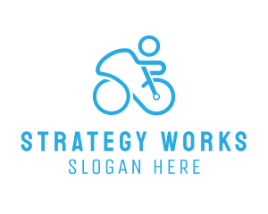 Bicycle Bike Cyclist logo design