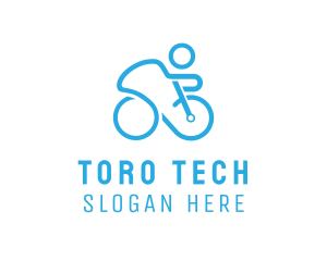 Bicycle Bike Cyclist logo design