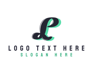 Retro - Vintage Studio Letter L logo design