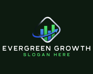 Arrow Statistics Growth logo design